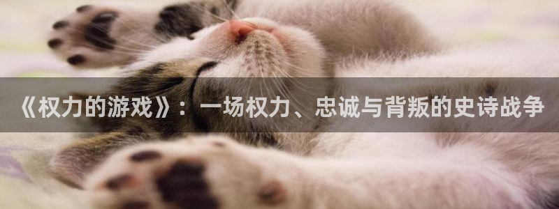 杏盛注册：《权力的游戏》：一场权力、忠诚与背叛的史诗战争